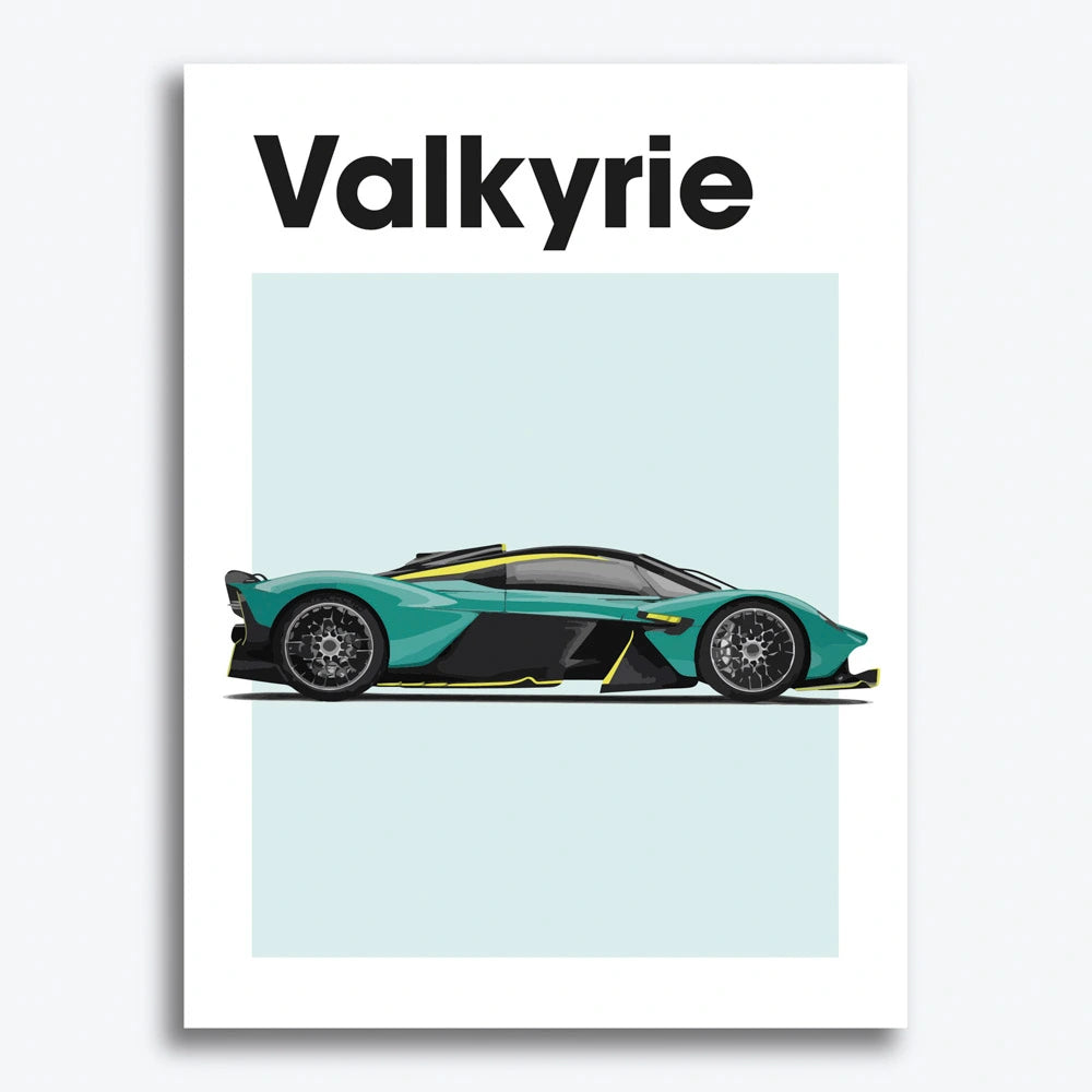 Aston Martin Valkyrie Auto Poster