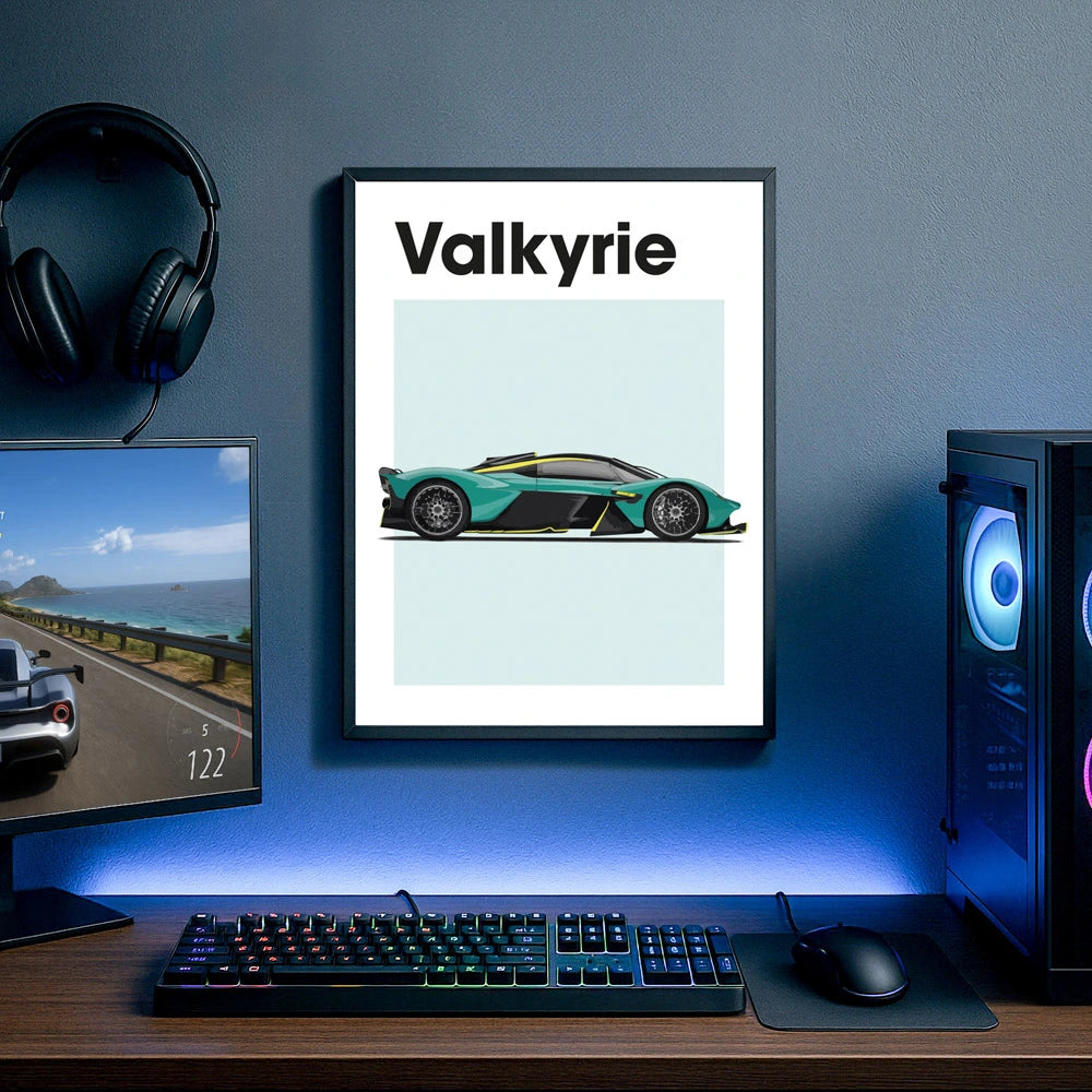 Aston Martin Valkyrie Auto Poster