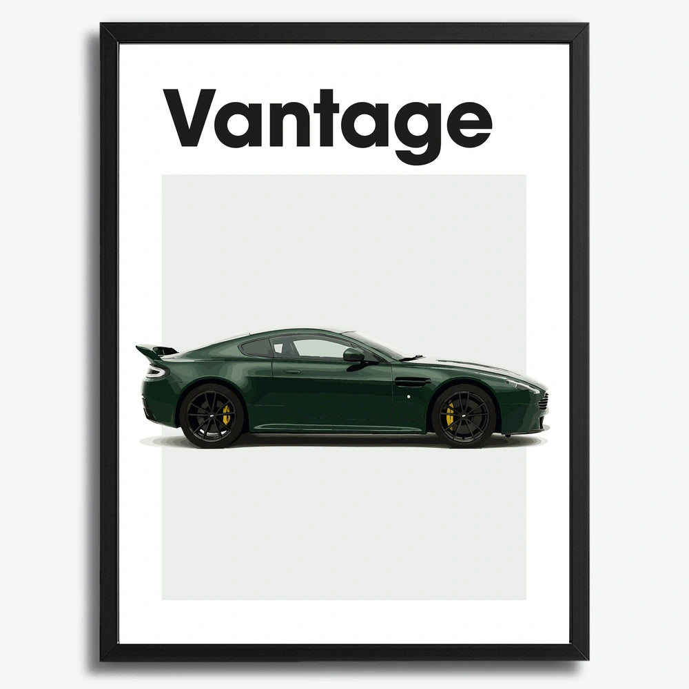 Aston Martin Vantage Auto Poster