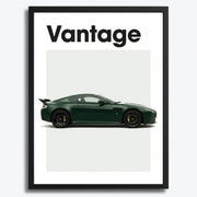 Aston Martin Vantage Car Poster