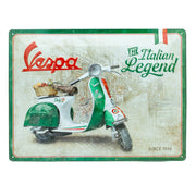 Metallschild Vespa The Italian Legend 30x40cm | Nostalgic-Art