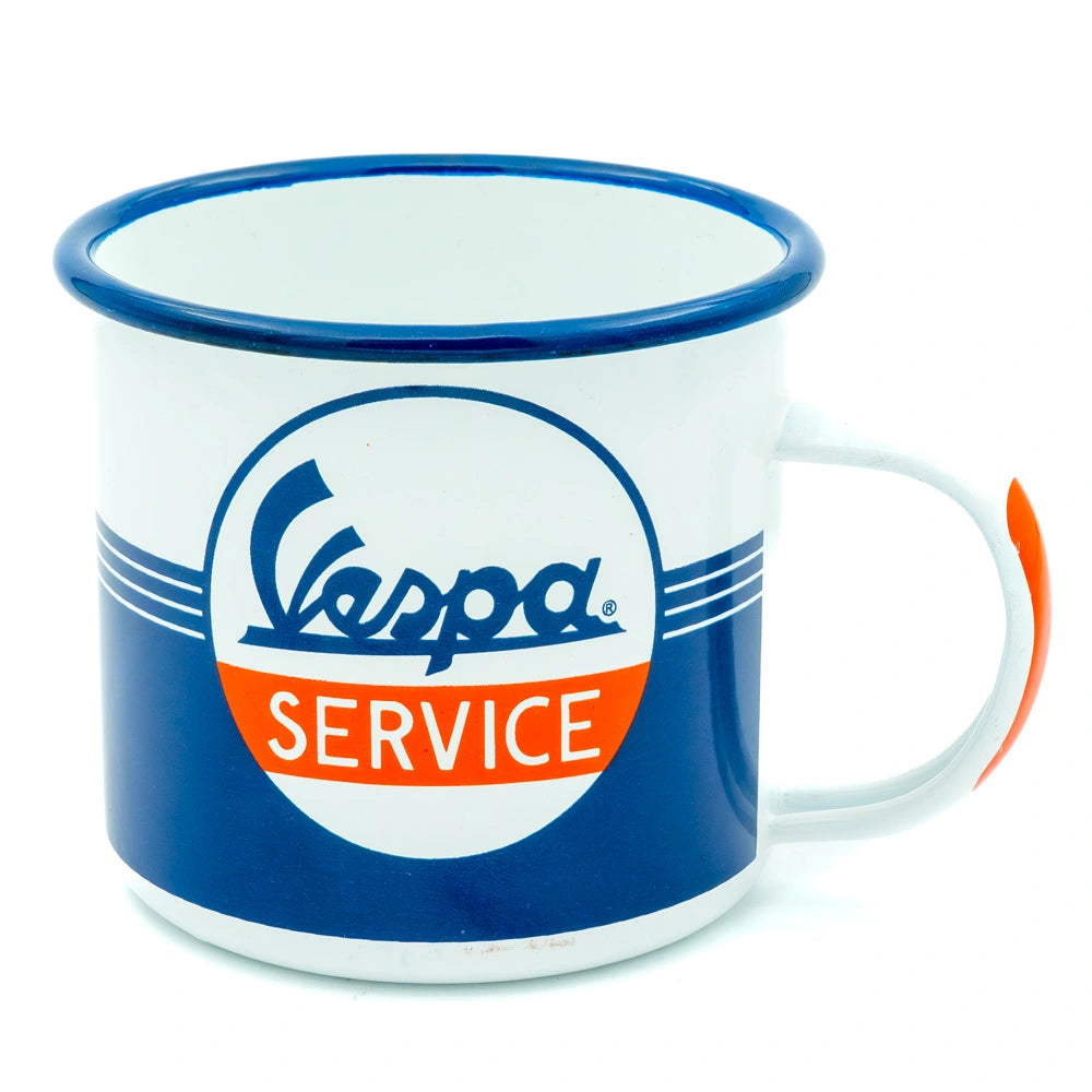 Emaille beker Vespa service | Nostalgic-Art