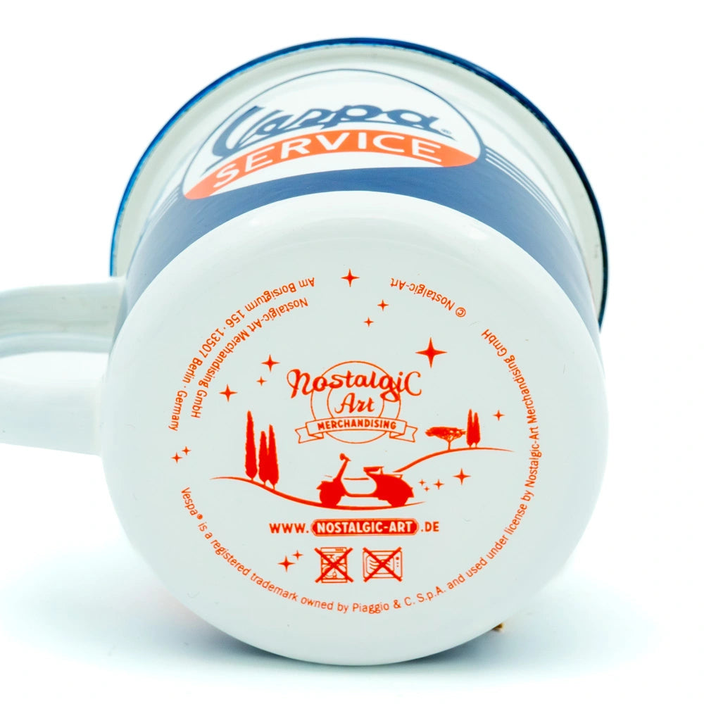 Emaille beker Vespa service | Nostalgic-Art