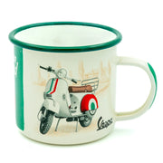 Emaille mok Vespa the Italian legend | Nostalgic-Art