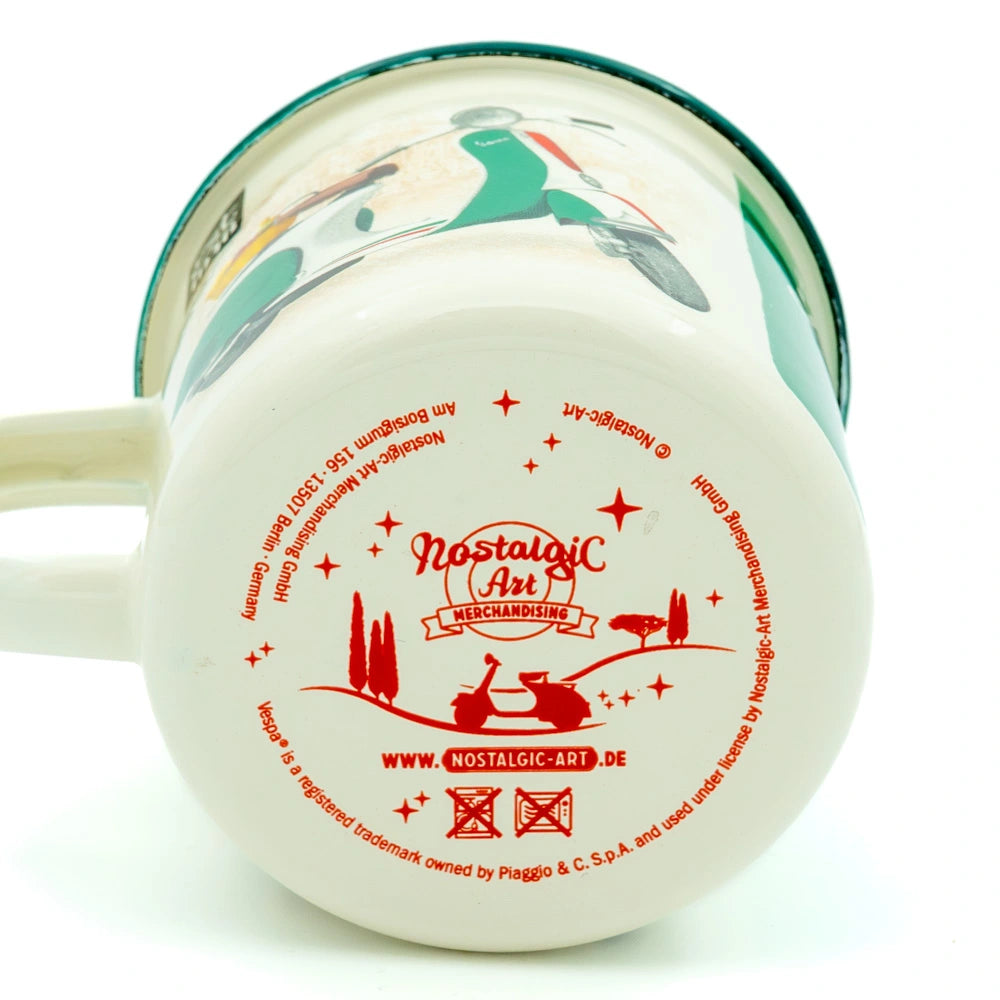 Emaille mok Vespa the Italian legend | Nostalgic-Art