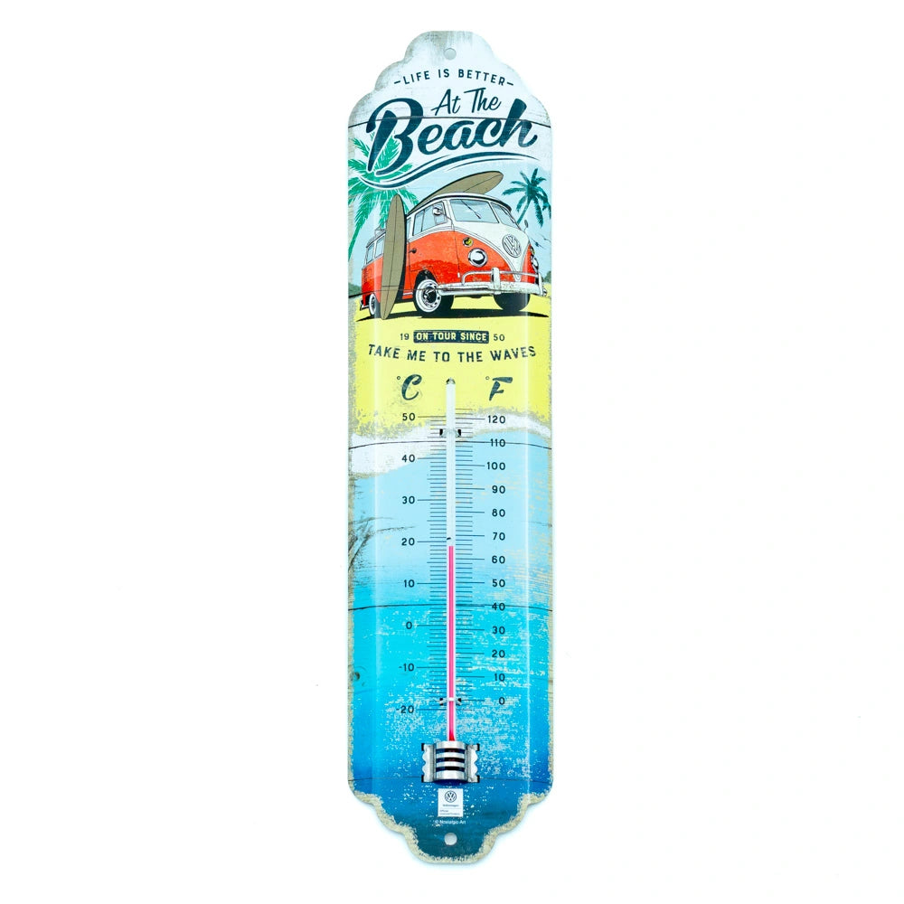 Thermometer Volkswagen Bulli beach | Nostalgic-Art