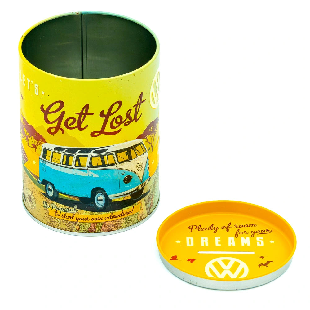 Olievat spaarpot Volkswagen Bulli Let's Get Lost | Nostalgic-Art
