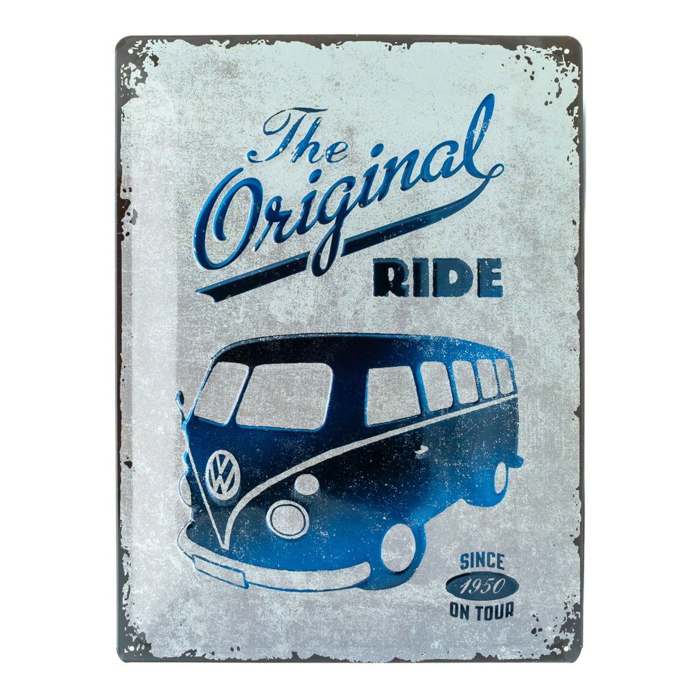 Metalen wandbord Volkswagen VW Bulli The Original Ride 30x40cm | Nostalgic-Art