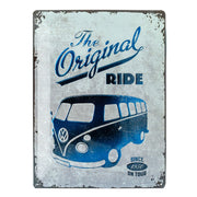 Metallschild Volkswagen VW Bulli The Original Ride 30x40cm | Nostalgic-Art