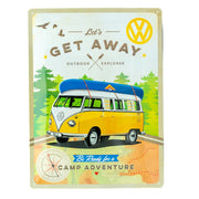 Blechschild Volkswagen Let's Get Away 30x40 cm | Nostalgic-Art