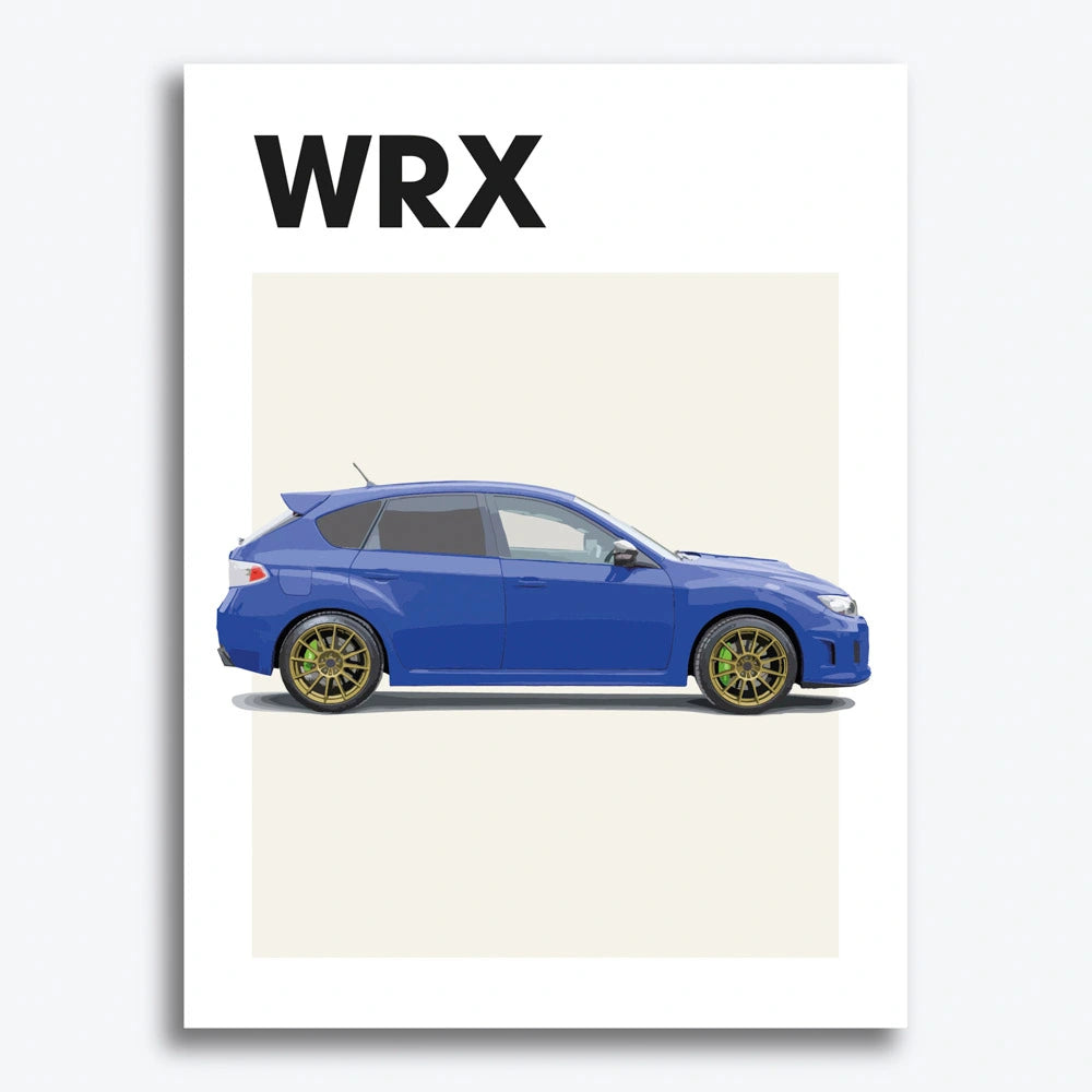 Subaru WRX Auto Poster