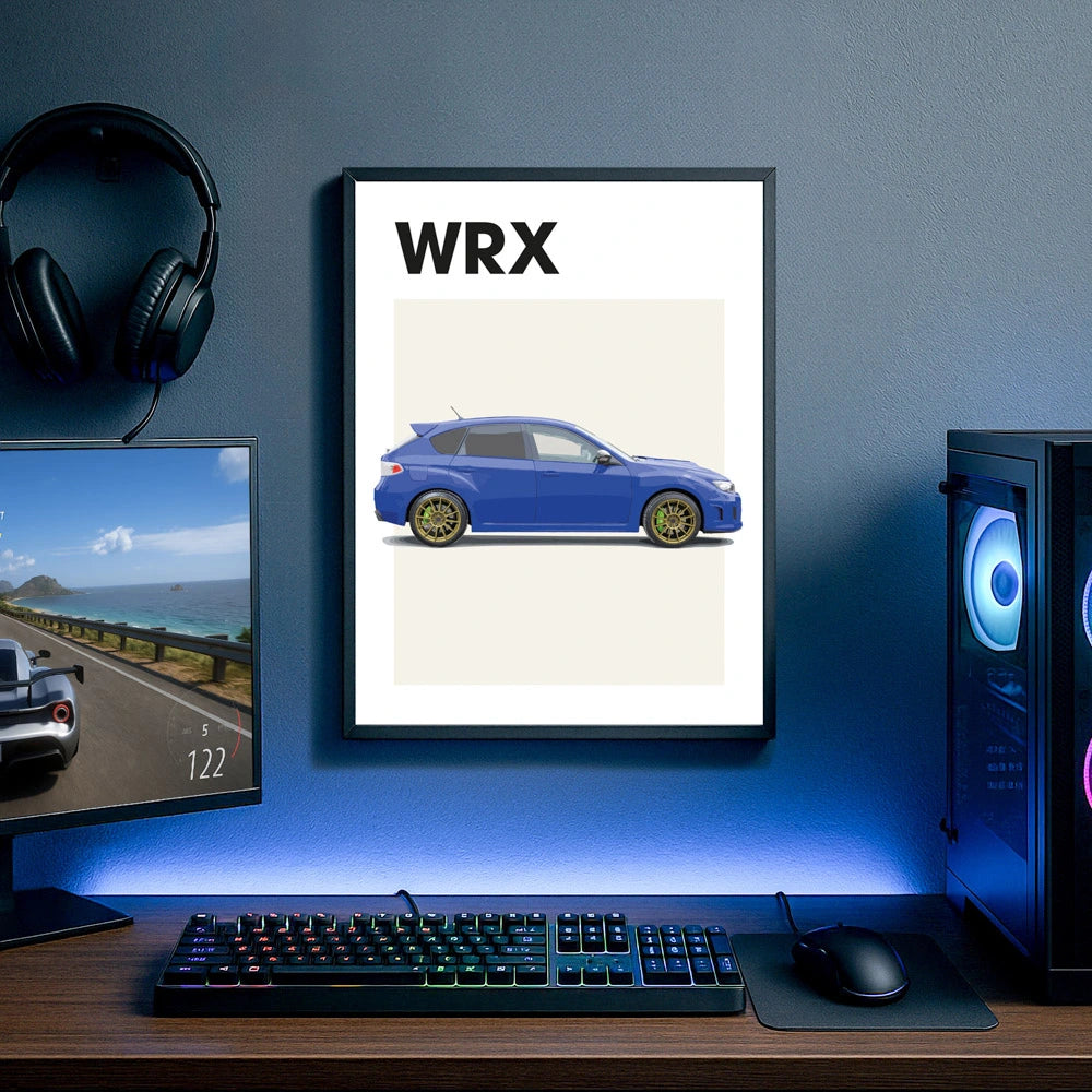 Subaru WRX Auto Poster