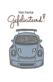Geburtstagskarte Porsche 10x15cm | CardWonders