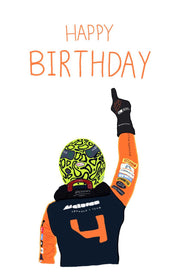 Verjaardagskaart Lando Norris 10x15cm | CardWonders