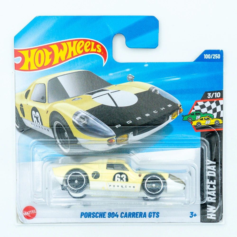 Hot Wheels Porsche 904 Carrera GTS (geel) | Europese versie