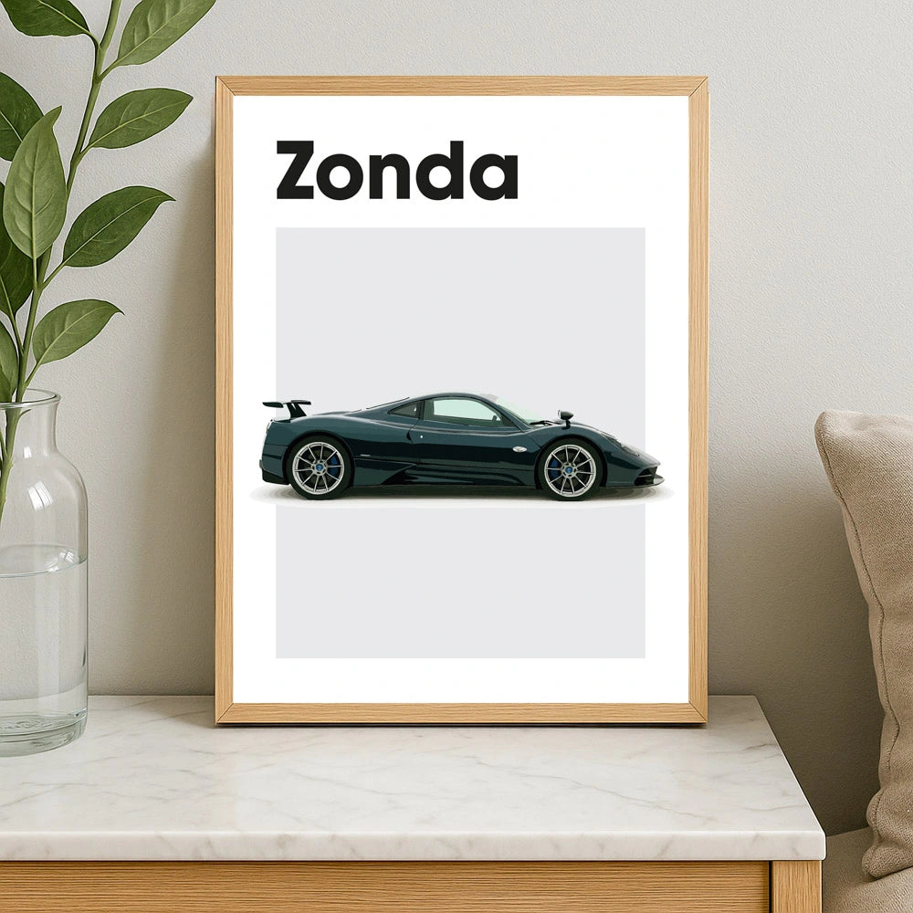 Pagani Zonda Auto Poster