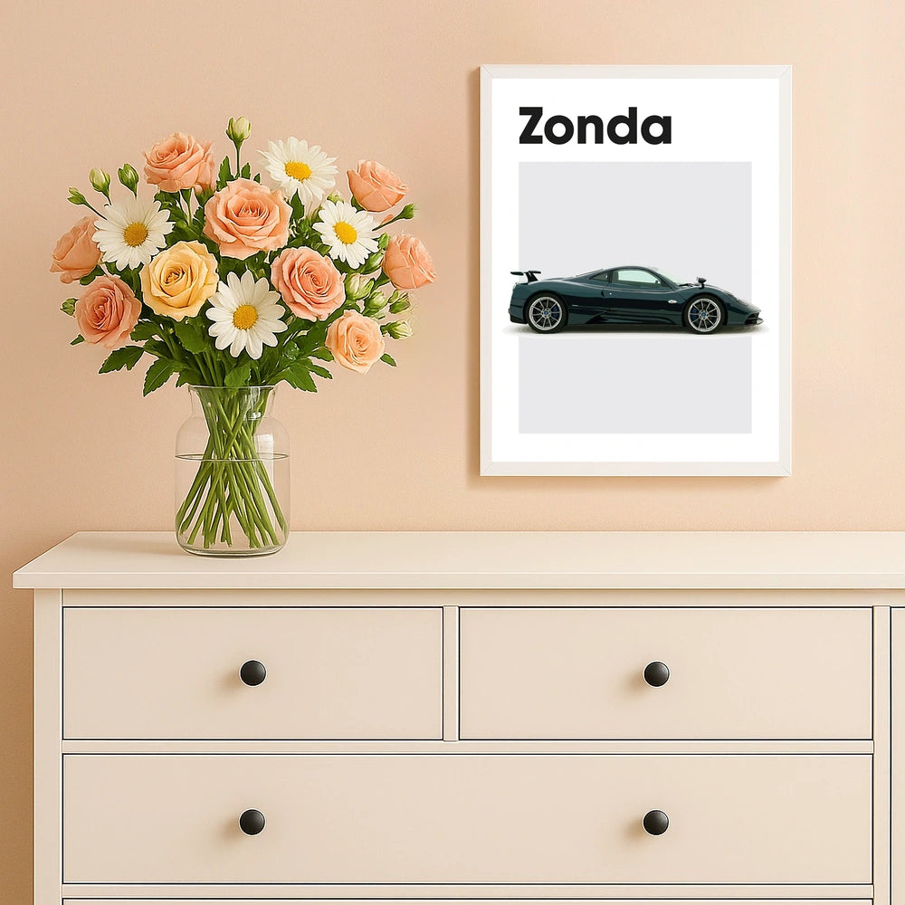Pagani Zonda Auto Poster