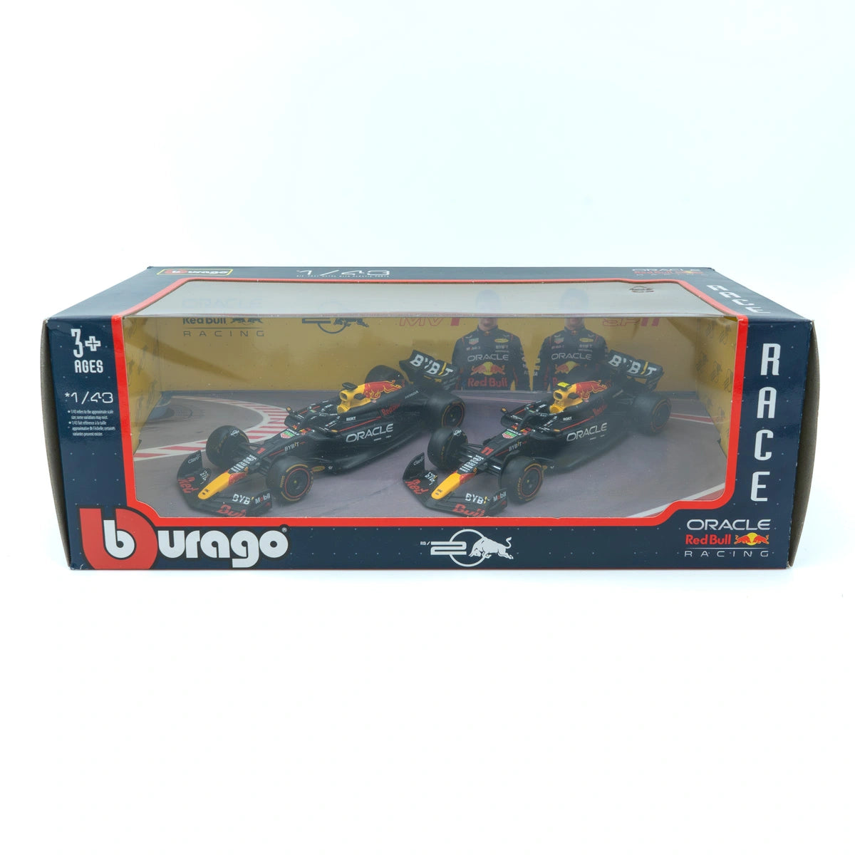 Red Bull Racing RB20 #1 Max Verstappen & #11 Sergio Pérez 1:43 Twin Pack - Burago