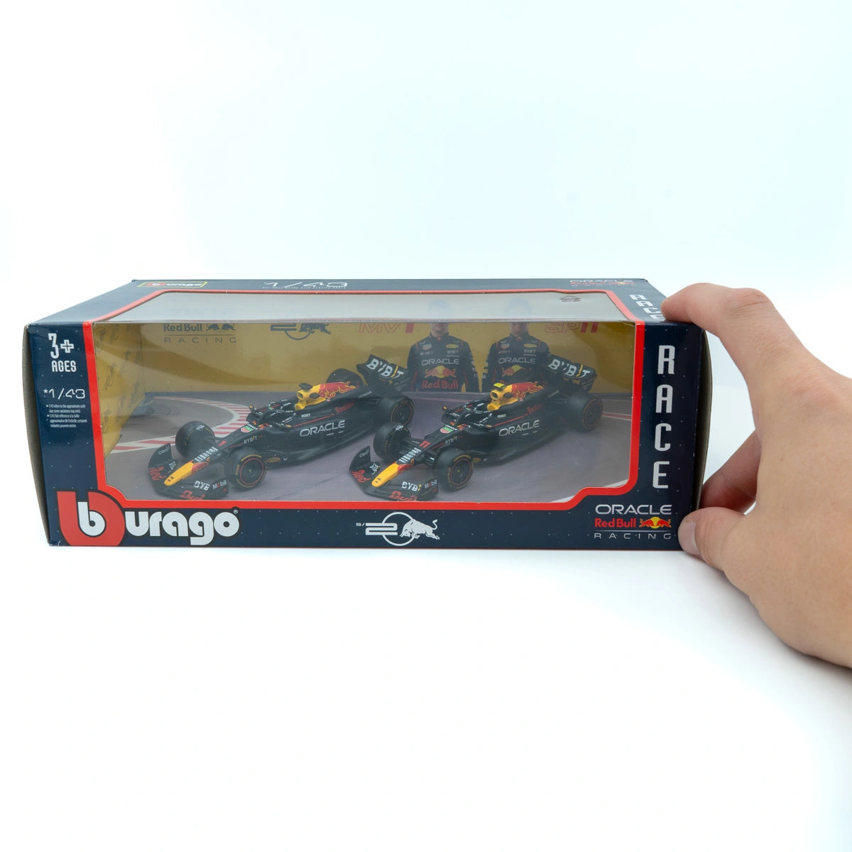 Red Bull Racing RB20 #1 Max Verstappen & #11 Sergio Pérez 1:43 Twin Pack - Burago