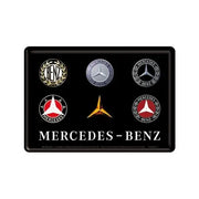 Metallpostkarte Mercedes Benz Logo | Nostalgic-Art