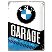 Metalen wandbord BMW Garage Maintenance & Repairs 30x40 | Nostalgic-Art