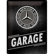 Metallschild Mercedes-Benz Garage 30x40cm | Nostalgic-Art