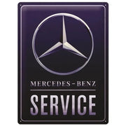 Blechschild Mercedes-Benz Service 30x40cm (neues Logo) | Nostalgic-Art