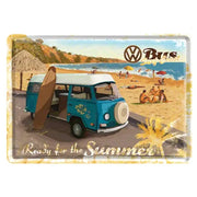 Metallpostkarte Volkswagen Ready For The Summer | Nostalgic-Art