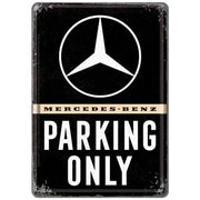 Blechpostkarte Mercedes-Benz Parking Only | Nostalgic-Art