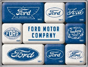 Magnet-Set Ford Logo Evolution | Nostalgic-Art