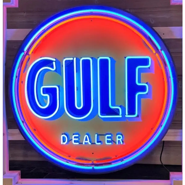 Gulf 1960 Dealer Neon Verlichting XL - Gulf