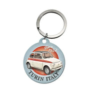 Schlüsselanhänger Fiat 500 Turin Italy | Nostalgic-Art