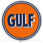 Gulf Classic Vintage Logo Officiele Sticker 30 cm - Gulf