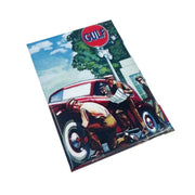 Magneet Gulf Gas Boys Vintage Service Nostalgic-Art - retro koelkastmagneet met vintage Gulf tankstation illustratie uit de jaren 30