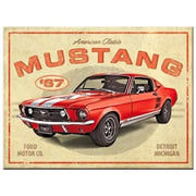 Magneet Ford Mustang GT 1967 Rood | Nostalgic-Art