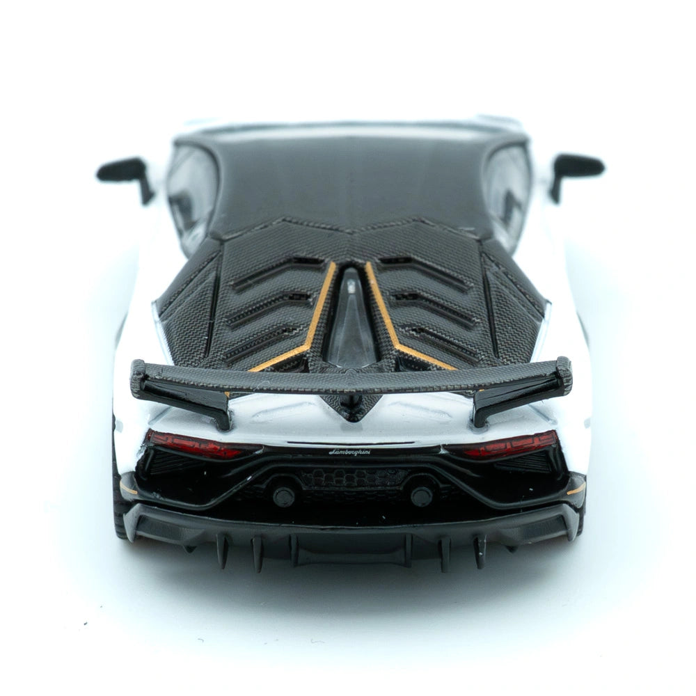 Mini GT Lamborghini Aventador SVJ 63 Bianco Asopo Schaalmodel 1:64