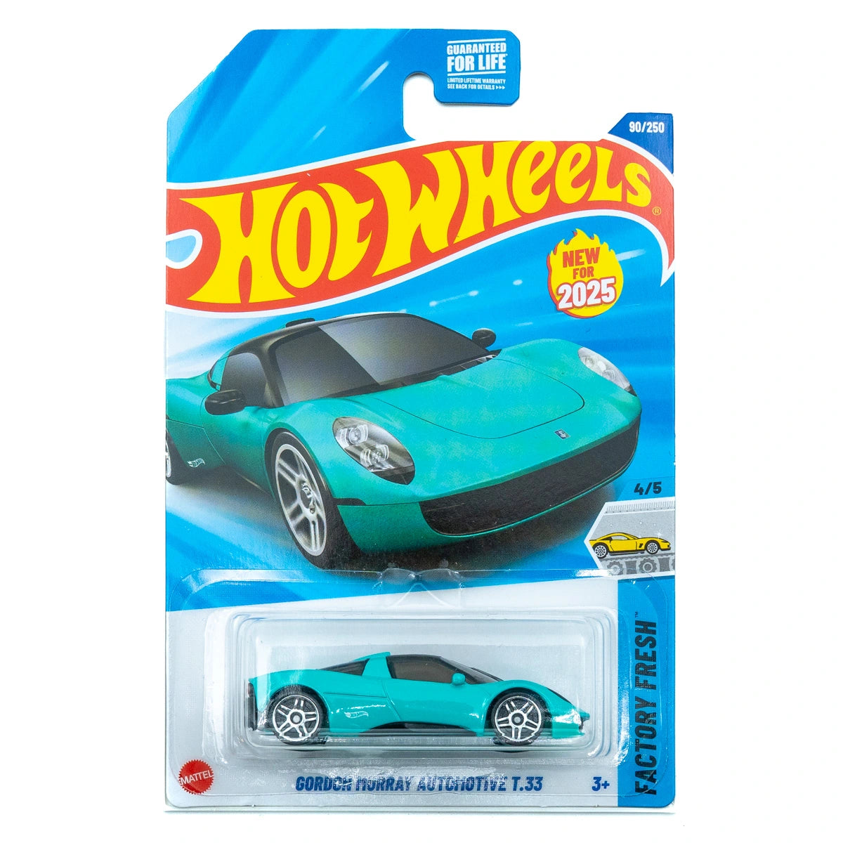 Hot Wheels Gordon Murray Automotive T.33 (turquoise) | Amerikaanse versie