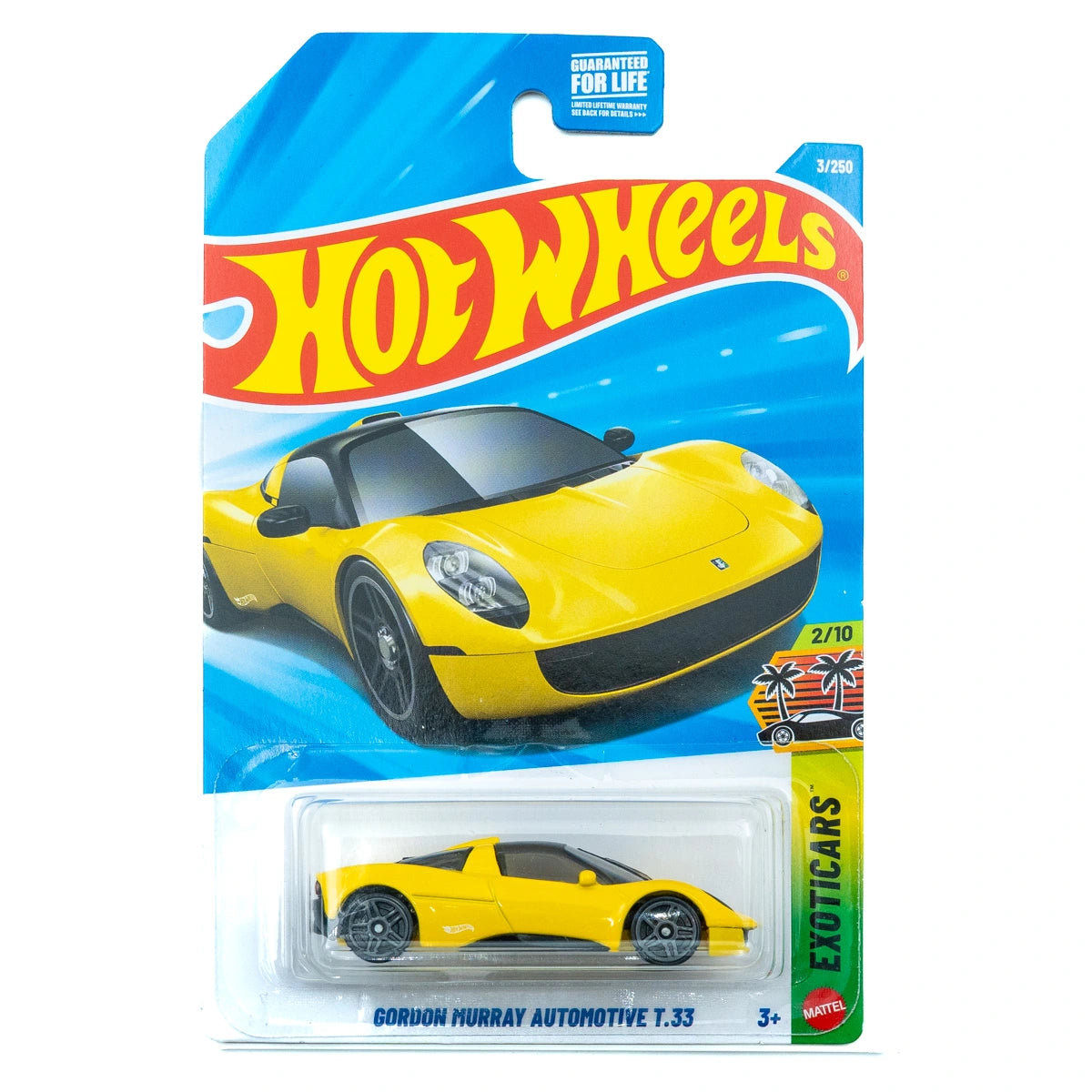 Hot Wheels Gordon Murray Automotive T.33 (geel) | Amerikaanse versie