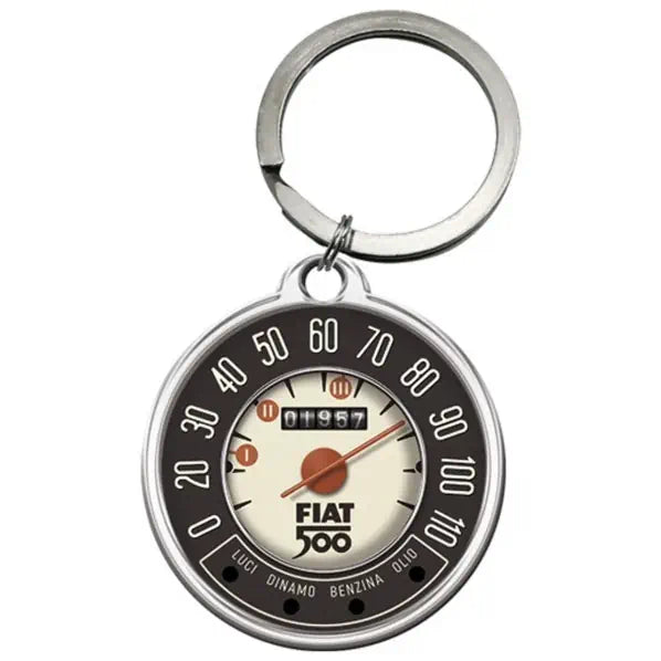 Sleutelhanger Fiat 500 snelheidsmeter | Nostalgic-Art