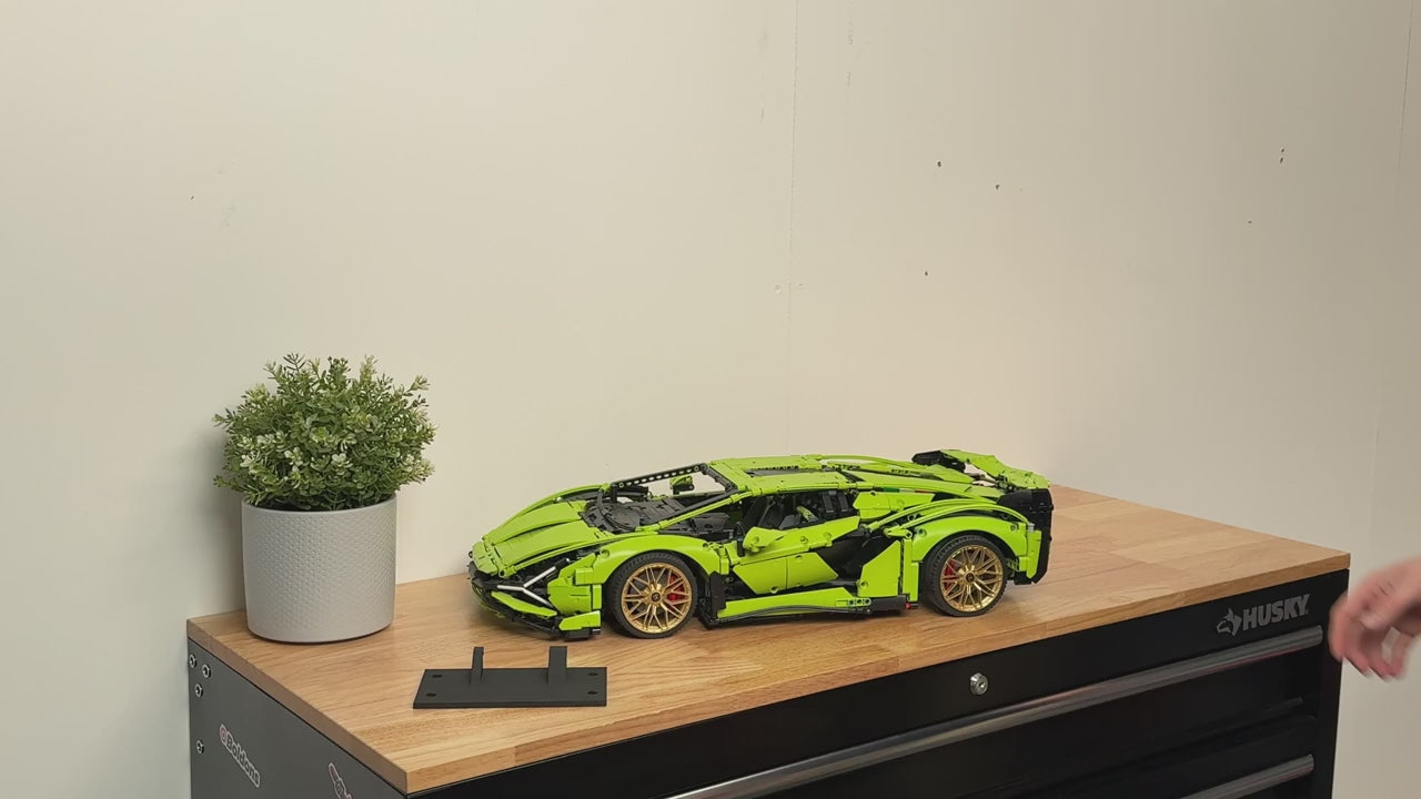 Video laden: Wandhalterung für LEGO Lamborghini Sián FKP 37 | 42115
