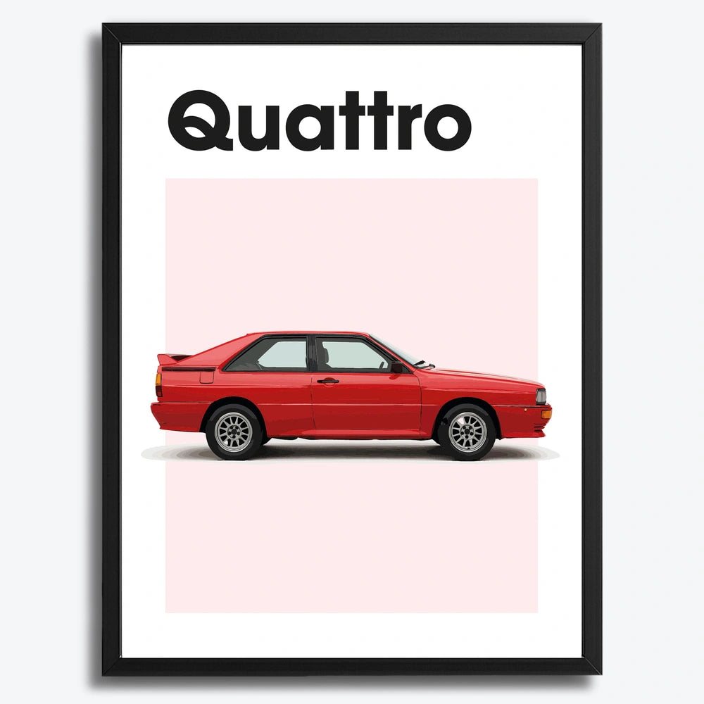 Audi Quattro Auto Poster