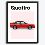 Audi Quattro Auto Poster