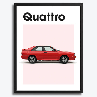 Audi Quattro Auto Poster
