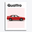Audi Quattro Auto Poster