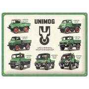 Metall-Wandschild Mercedes Unimog 30x40cm | Nostalgic-Art